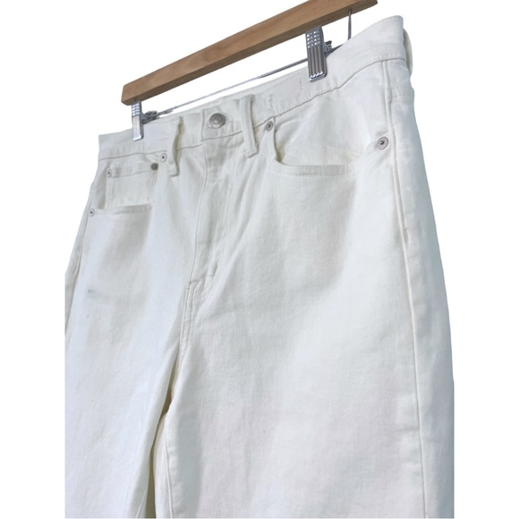 Madewell Tall High-Rise Slim Boyjean in Tile White, Size 29T - Picture 7 of 15
